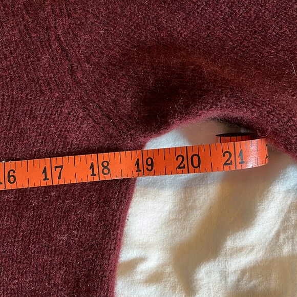 Burgundy, Grey, Tan 360 Cashmere Sweater - Picture 8 of 9